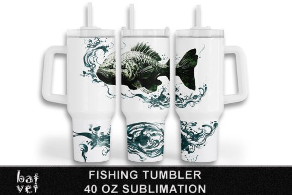 Download Fishing Tumbler 40 Oz Sublimation Design - Fishing tumbler Collection