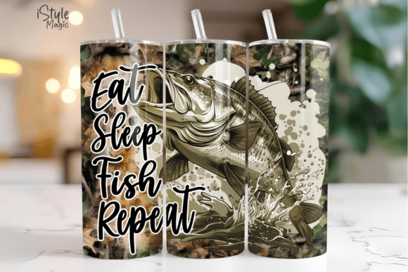 Download Eat Sleep Fish Repeat Fishing Tumbler - Fishing tumbler Collection